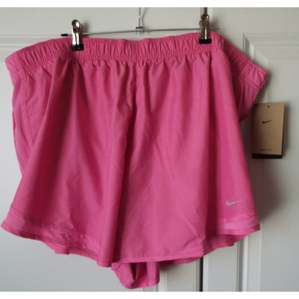 Nike Shorts Womens 2X Pink Dri-Fit Activewear Running Walking Gym Exercise NWT